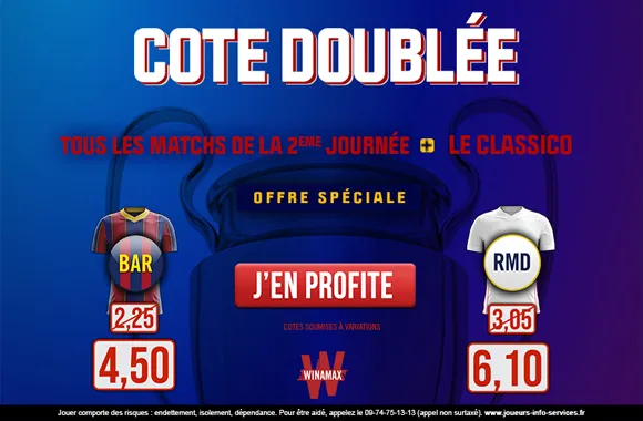 Pronostic Barcelone Real Madrid : Analyse, prono et cotes doublées + 100€ en CASH offerts sur le Clasico