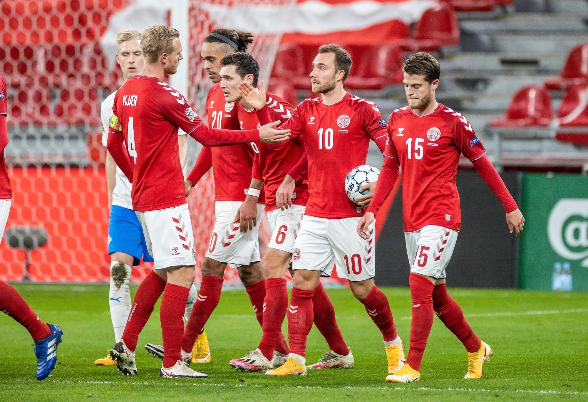 Un doublé de Christian Eriksen porte le Danemark face à l&rsquo;Islande