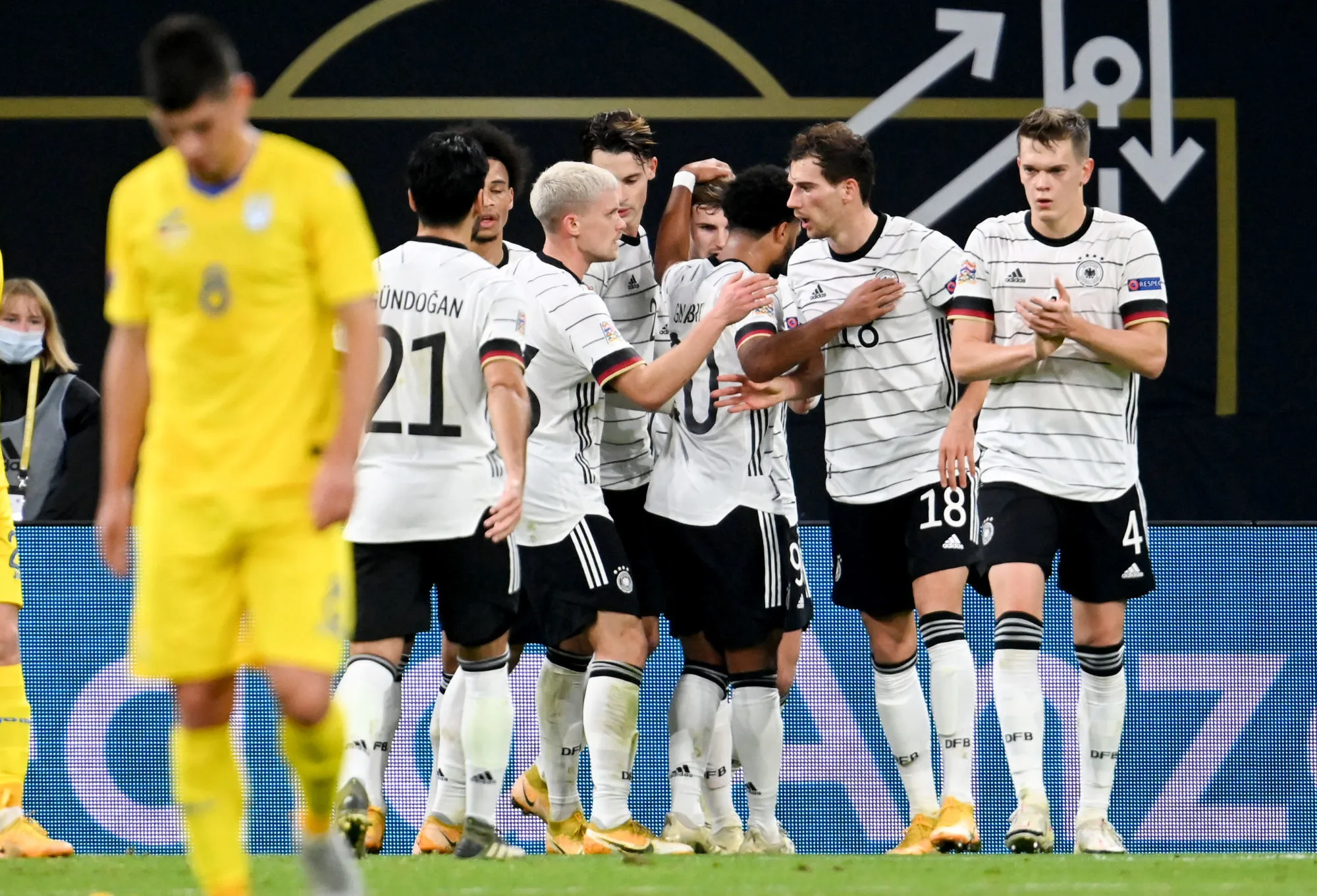 L&rsquo;Allemagne passe la troisième contre l&rsquo;Ukraine, doublé de Timo Werner
