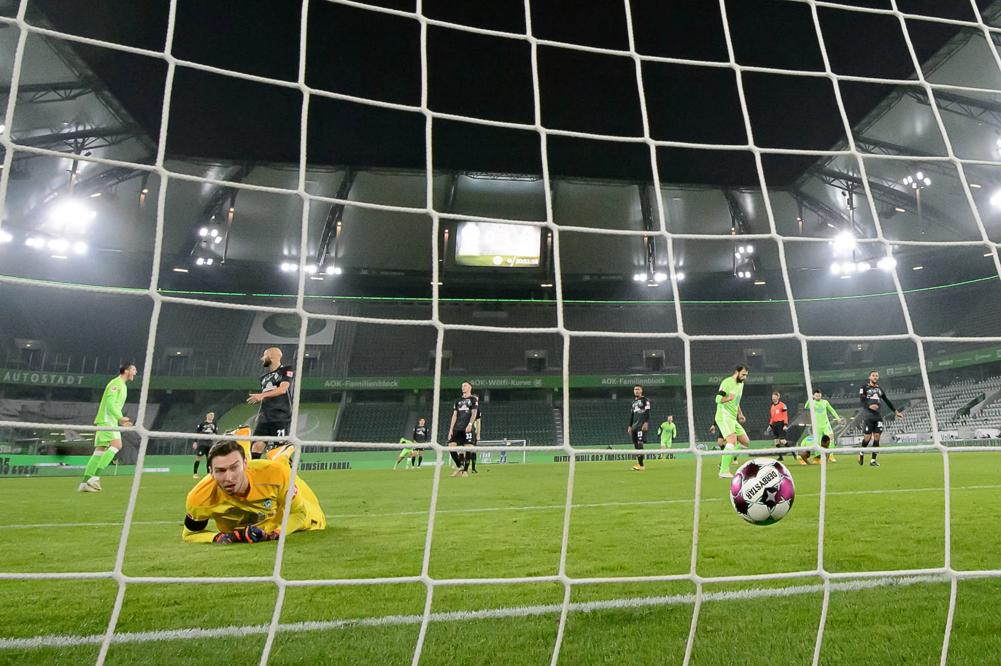 Huit buts lors du match fou entre Wolfsburg et le Werder Brême
