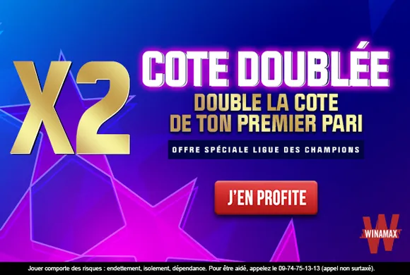 EXCEPTIONNEL : Winamax double les cotes de tous les matchs de la dernière journée de Ligue des champions!