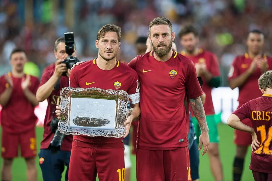 Totti et De Rossi jouent au padel avec Vincent Candela