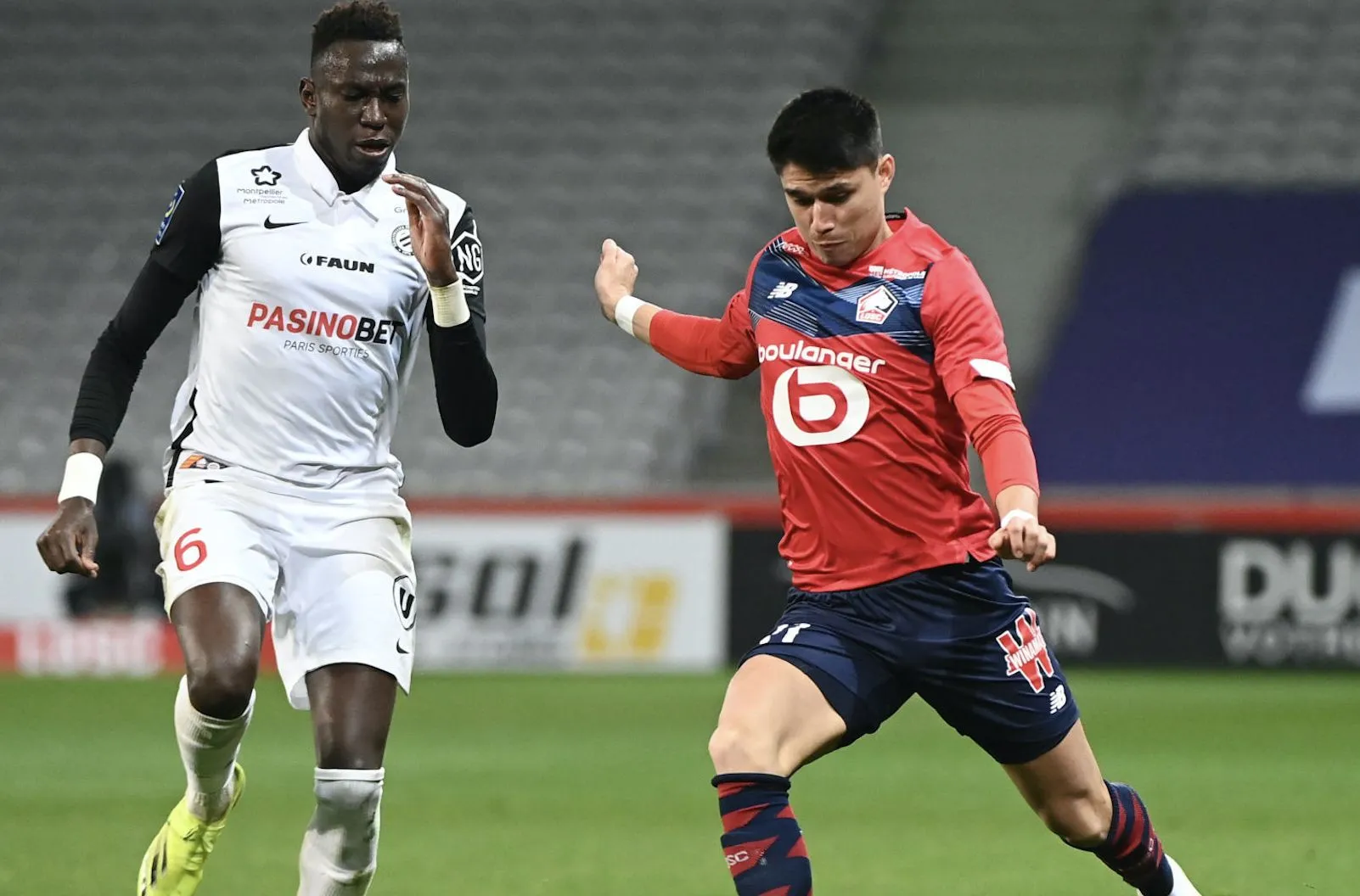 Lille freiné par Montpellier