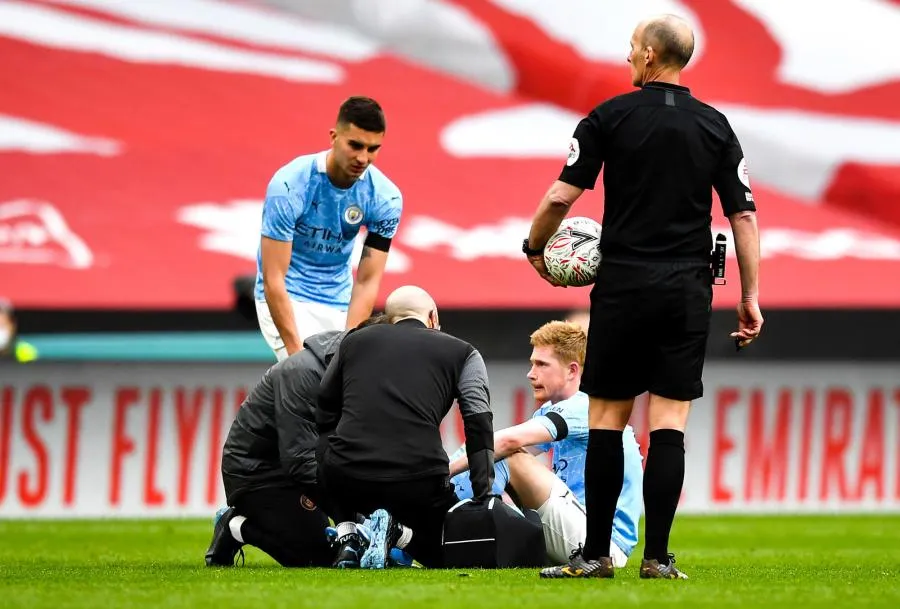 Guardiola est inquiet pour Kevin De Bruyne après sa blessure