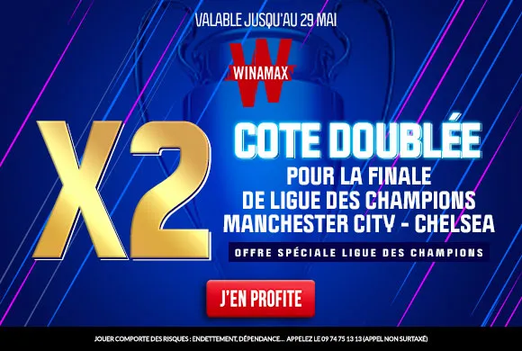 Winamax double les cotes 1N2 de la finale de Ligue des champions  !
