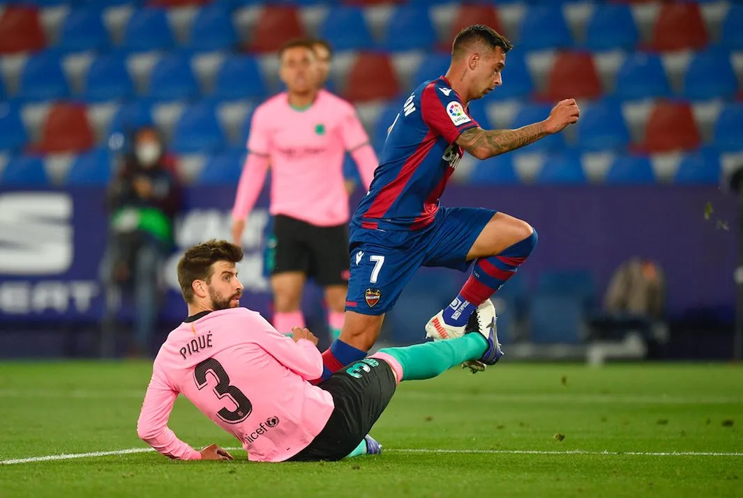 Le Barça perd du terrain à Levante au terme d'un match fou