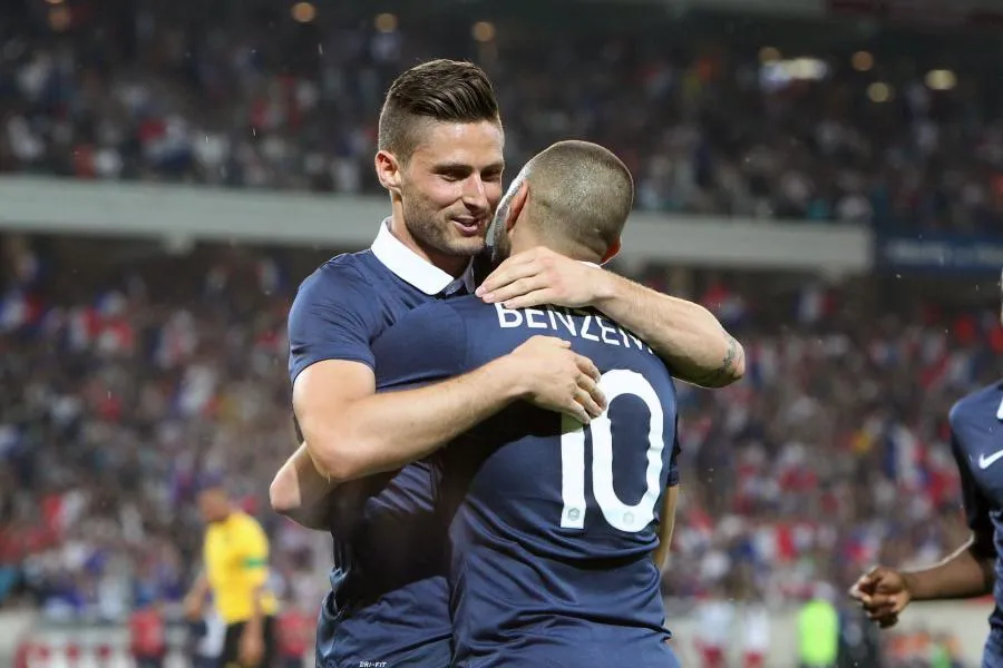 Giroud promet «<span style="font-size:50%">&nbsp;</span>de faire du karting<span style="font-size:50%">&nbsp;</span>» avec Benzema en cas de victoire finale à l&rsquo;Euro