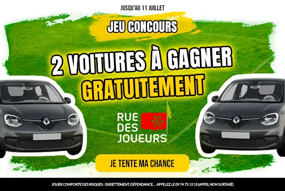 50.000€ de cadeaux offerts dont 2 voitures + un séjour au Mondial 2022 à gagner !