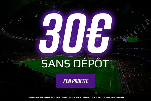 EXCLU : 30€ offerts en EXCLU sans SORTIR LA CB pour parier sur les 1/4 de l&rsquo;Euro !