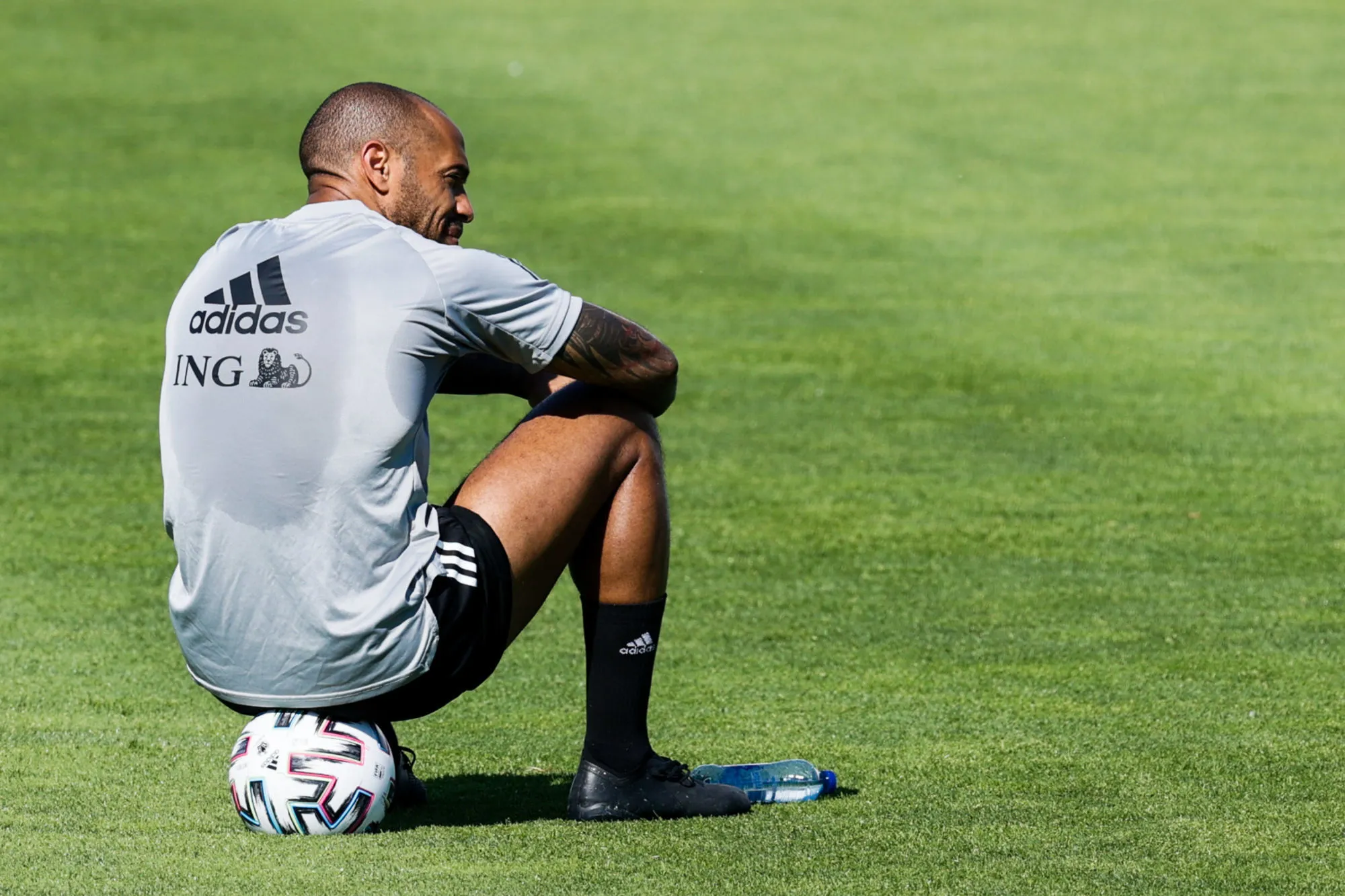 Thierry Henry s&rsquo;amuse à l&rsquo;entraînement