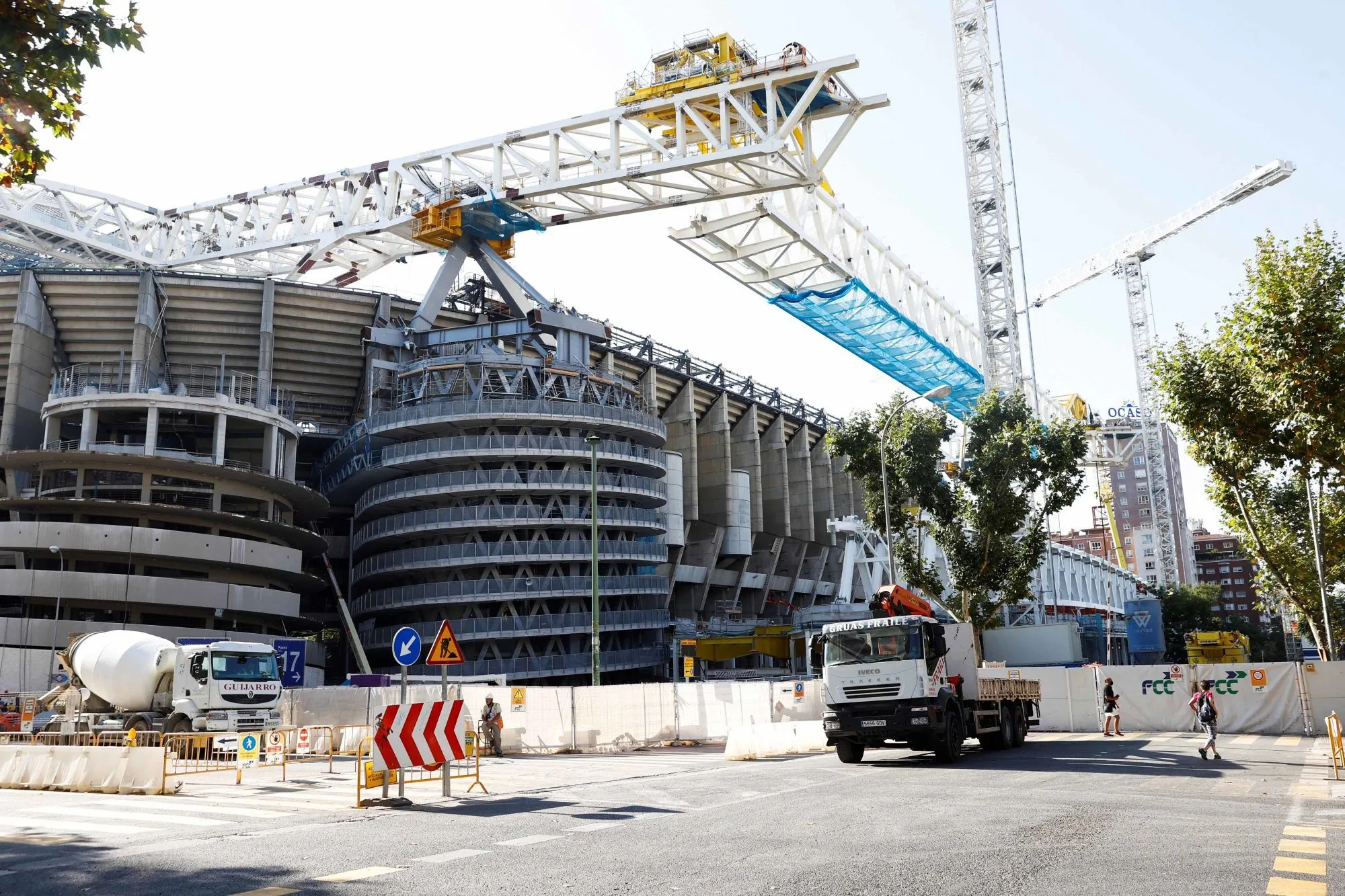 Les ouvriers du stade Santiago Bernabéu seront invités pour son inauguration