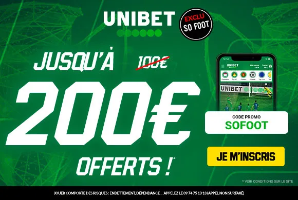 NOUVELLE EXCLU : 200€ offerts au lieu de 100€ chez Unibet pour parier ce week-end !