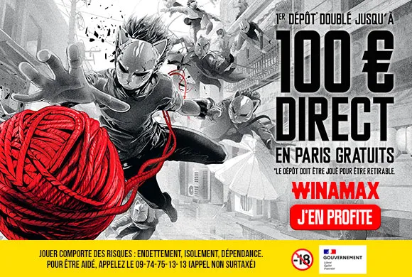 Bonus Winamax de 100€ DIRECT : Déposez 100€ et misez avec 200€ sur la Coupe du monde !