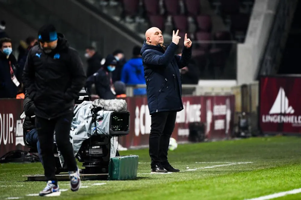 Pour Frédéric Antonetti (Metz), «<span style="font-size:50%">&nbsp;</span>Marseille maîtrise le jeu et parfois l’arbitrage<span style="font-size:50%">&nbsp;</span>»