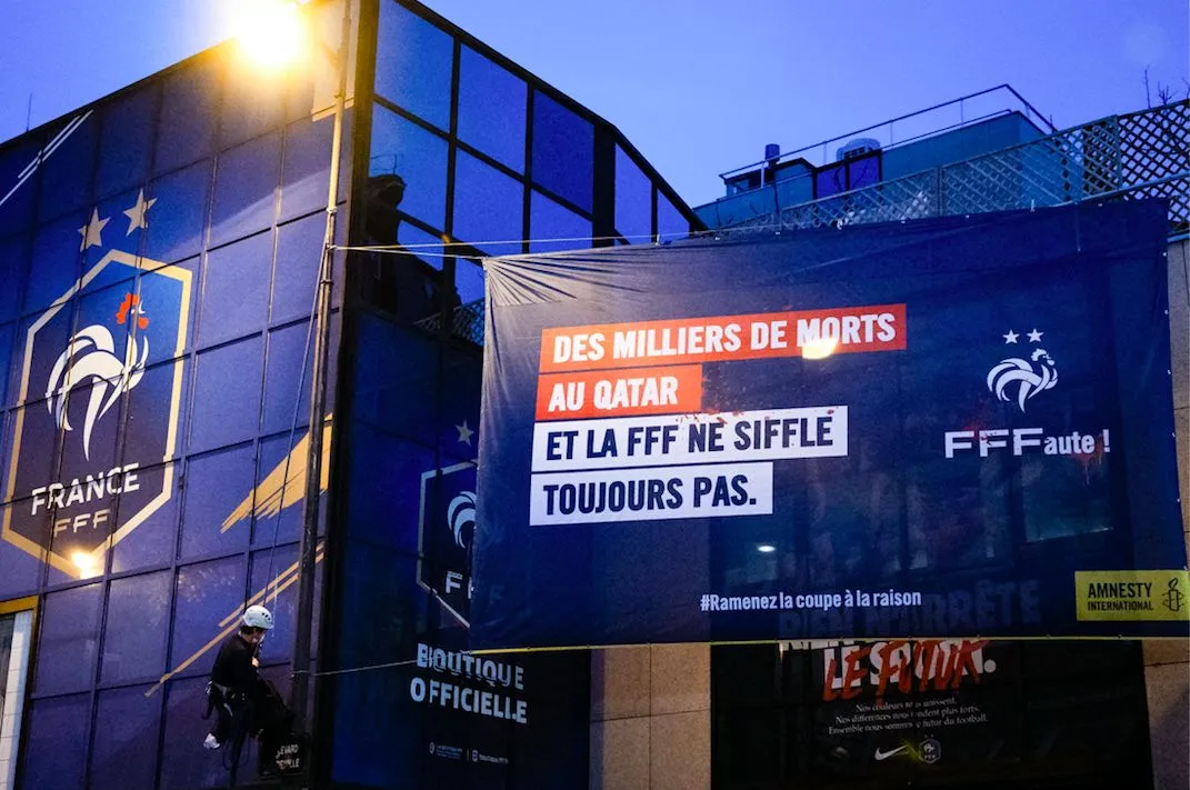 Amnesty va profiter de la rencontre des Bleus à Marseille pour interpeller la FFF sur le Qatar