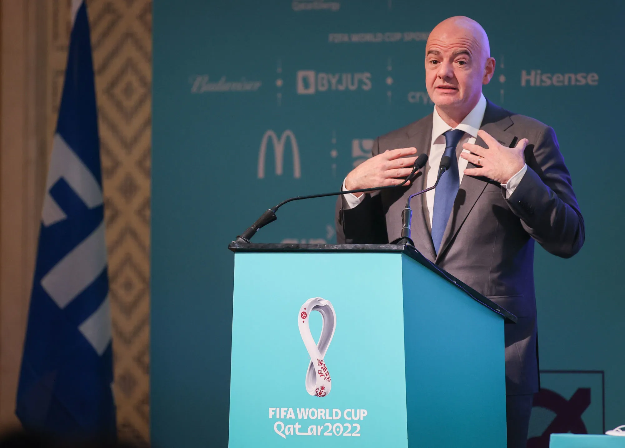 Infantino compare le parcours des travailleurs immigrés au Qatar à celui de ses parents