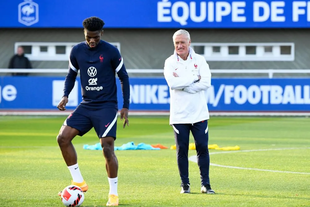 Deschamps a trouvé Aurélien Tchouaméni «<span style="font-size:50%">&nbsp;</span>plus performant au mois de mars<span style="font-size:50%">&nbsp;</span>»