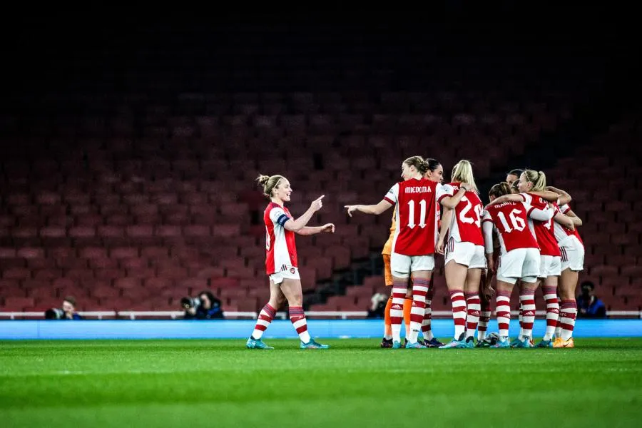 Les féminines d’Arsenal à l’Emirates Stadium pour la Ligue des champions