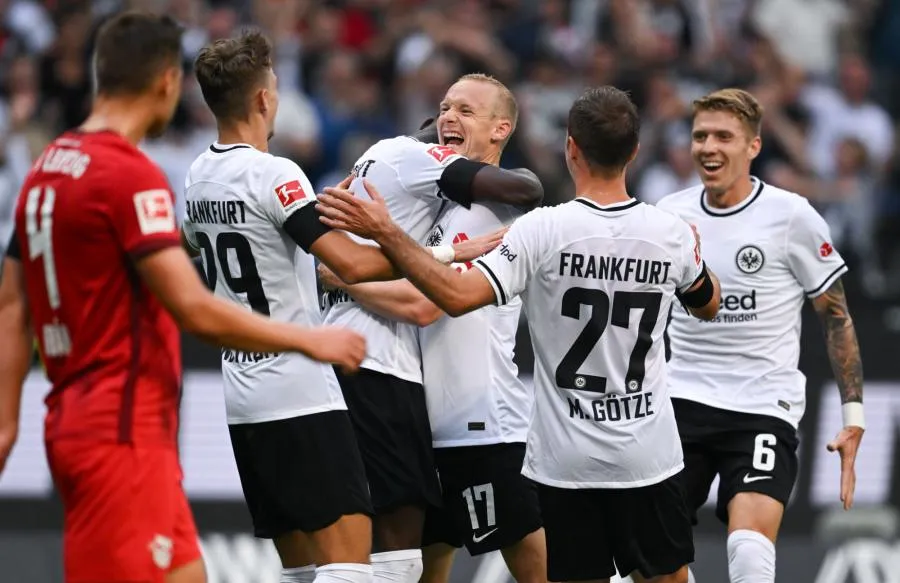 L&rsquo;Eintract Francfort gifle Leipzig