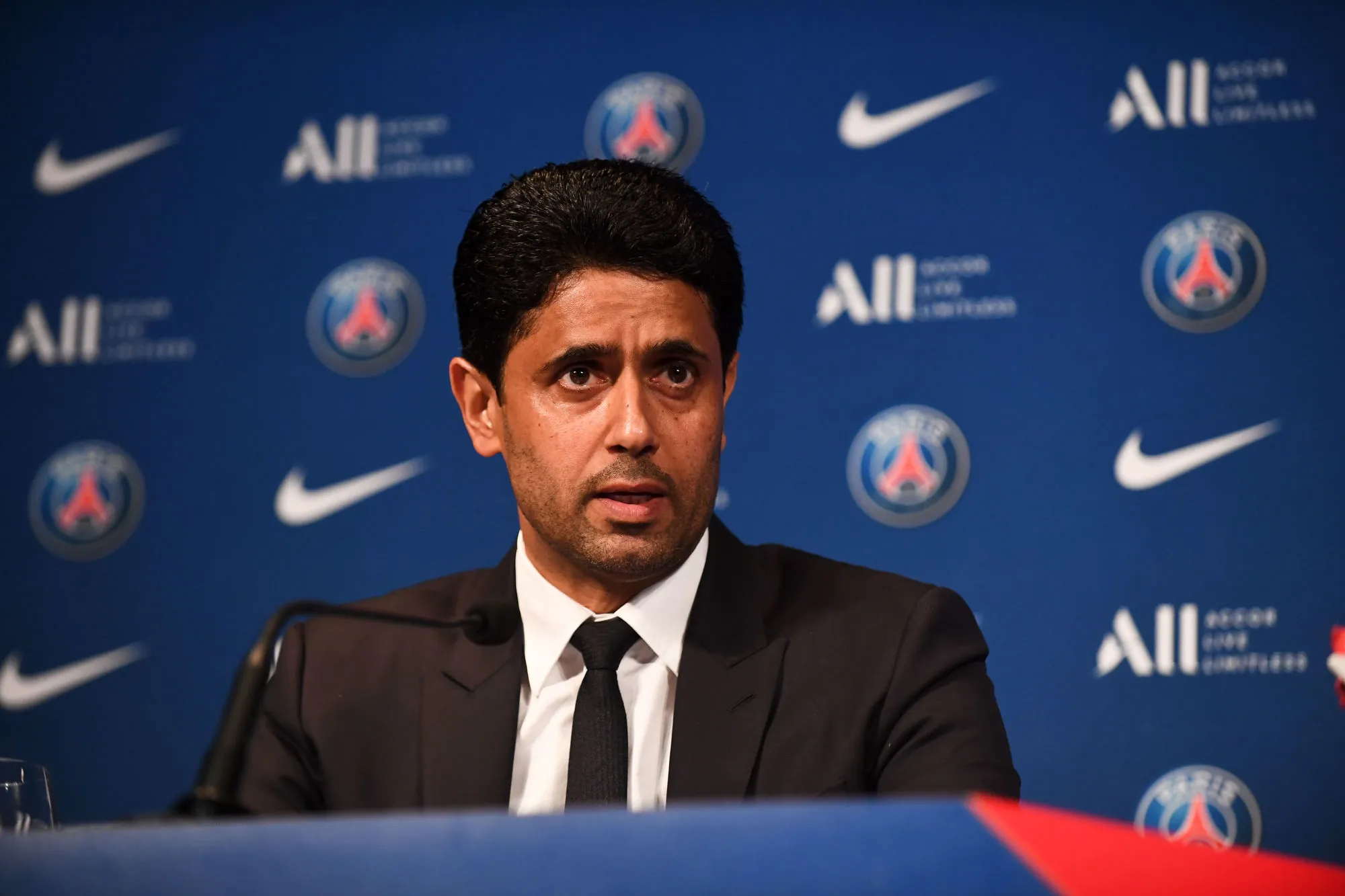 Nasser al-Khelaïfi tacle le Barça et le «<span style="font-size:50%">&nbsp;</span>désastre<span style="font-size:50%">&nbsp;</span>» des dettes