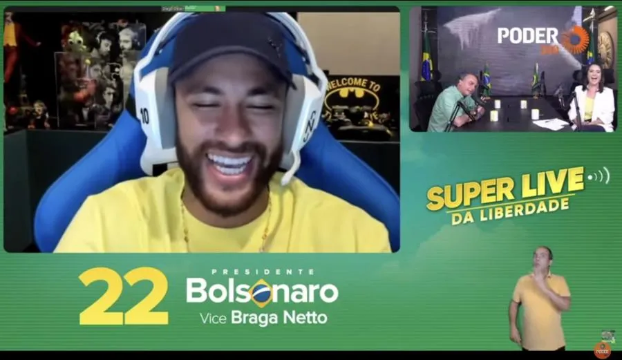 Neymar «<span style="font-size:50%">&nbsp;</span>fier<span style="font-size:50%">&nbsp;</span>» de soutenir Bolsonaro