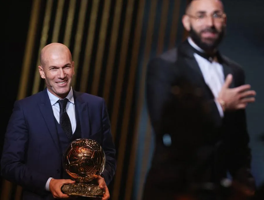 L&rsquo;hommage de Zinédine Zidane à Karim Benzema après son Ballon d’or