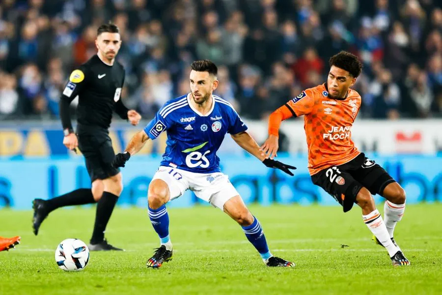 Lorient concède le nul sur la fin à Strasbourg