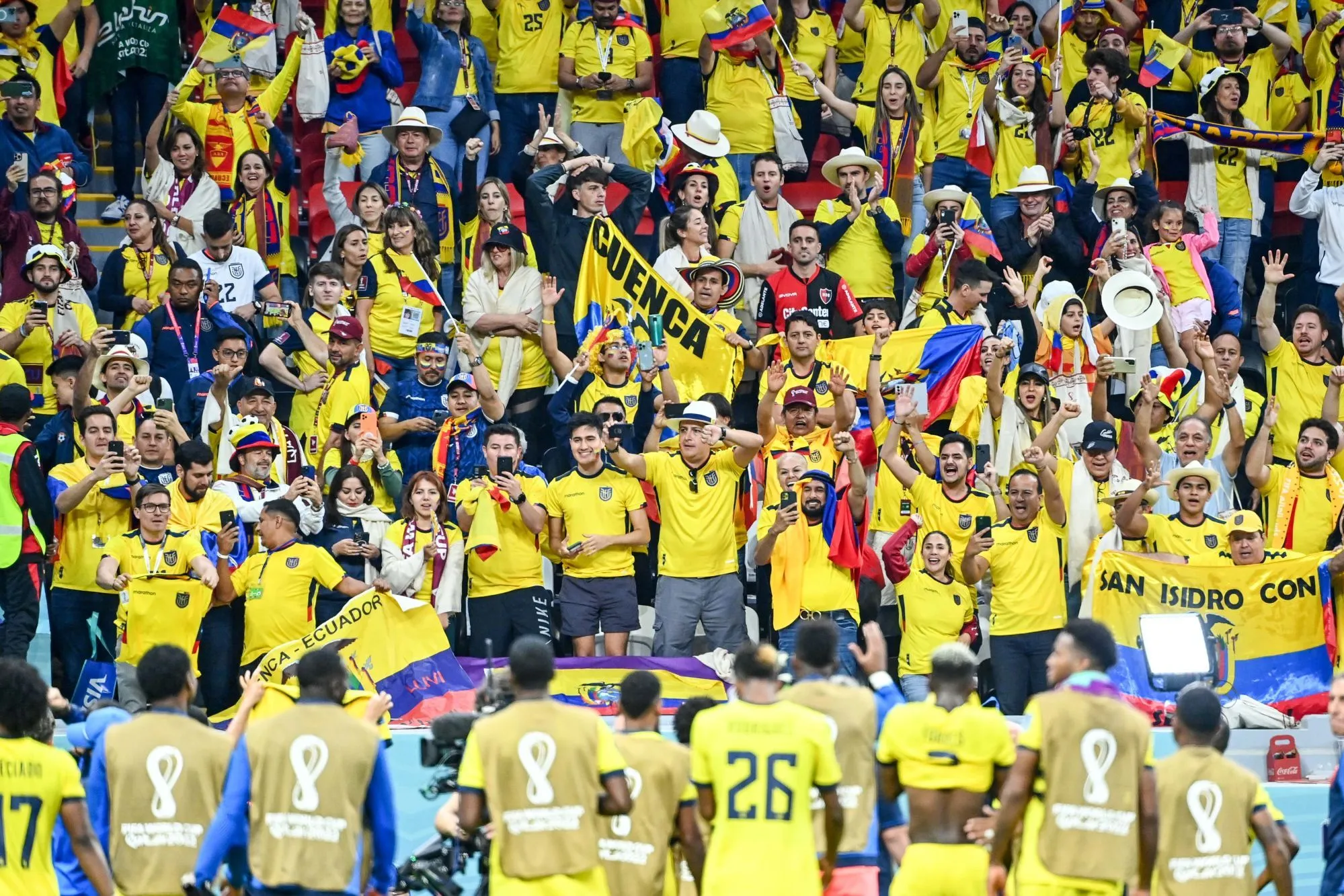 Quand un Équatorien et un Qatarien s’embrouillent en tribunes avant de se réconcilier