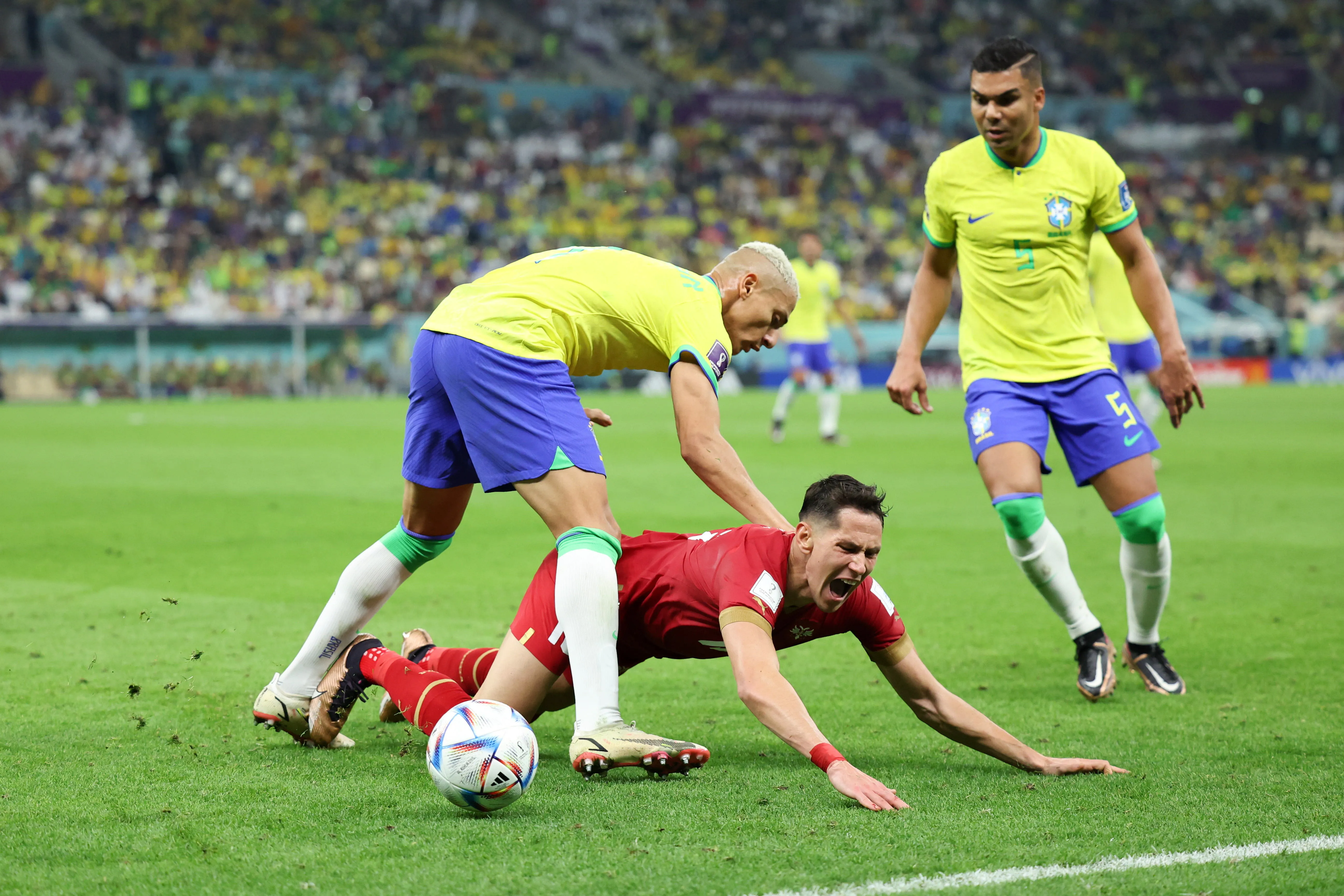 Le Brésil fatigue la Serbie