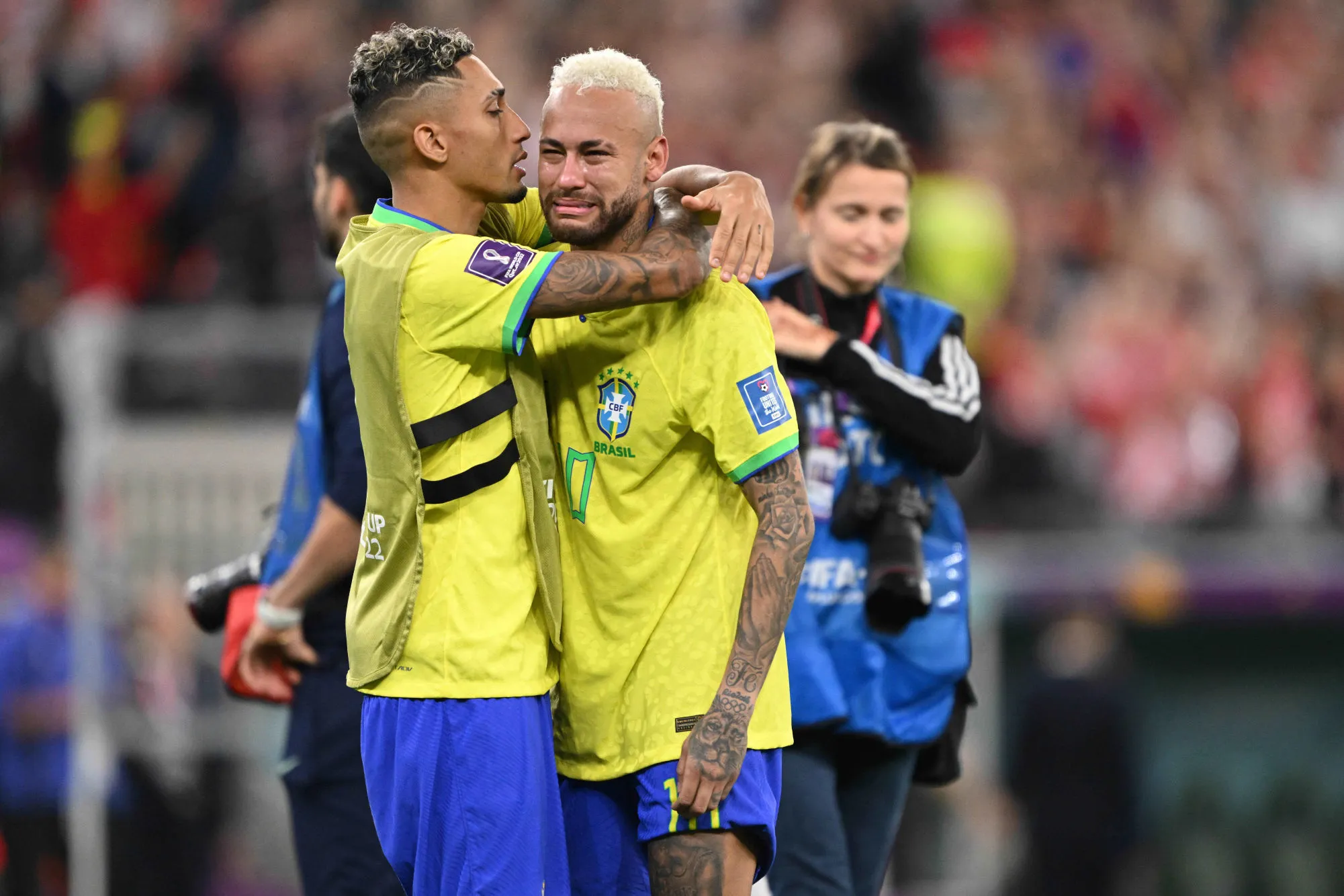 Le fils d&rsquo;Ivan Perišić a tenté de consoler Neymar