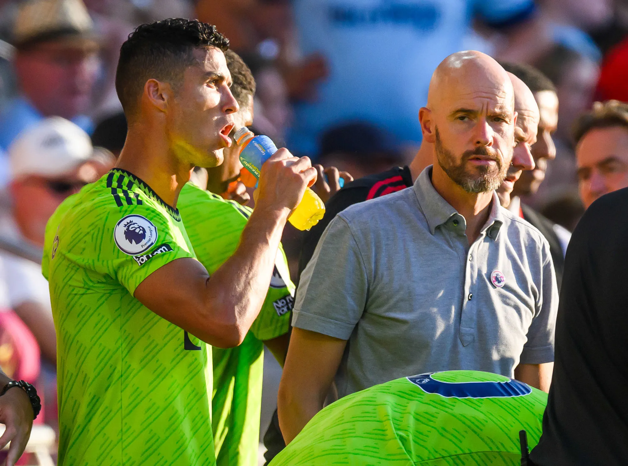 Erik ten Hag sur Ronaldo : «<span style="font-size:50%"> </span>On ne pouvait pas accepter son interview<span style="font-size:50%"> </span>»