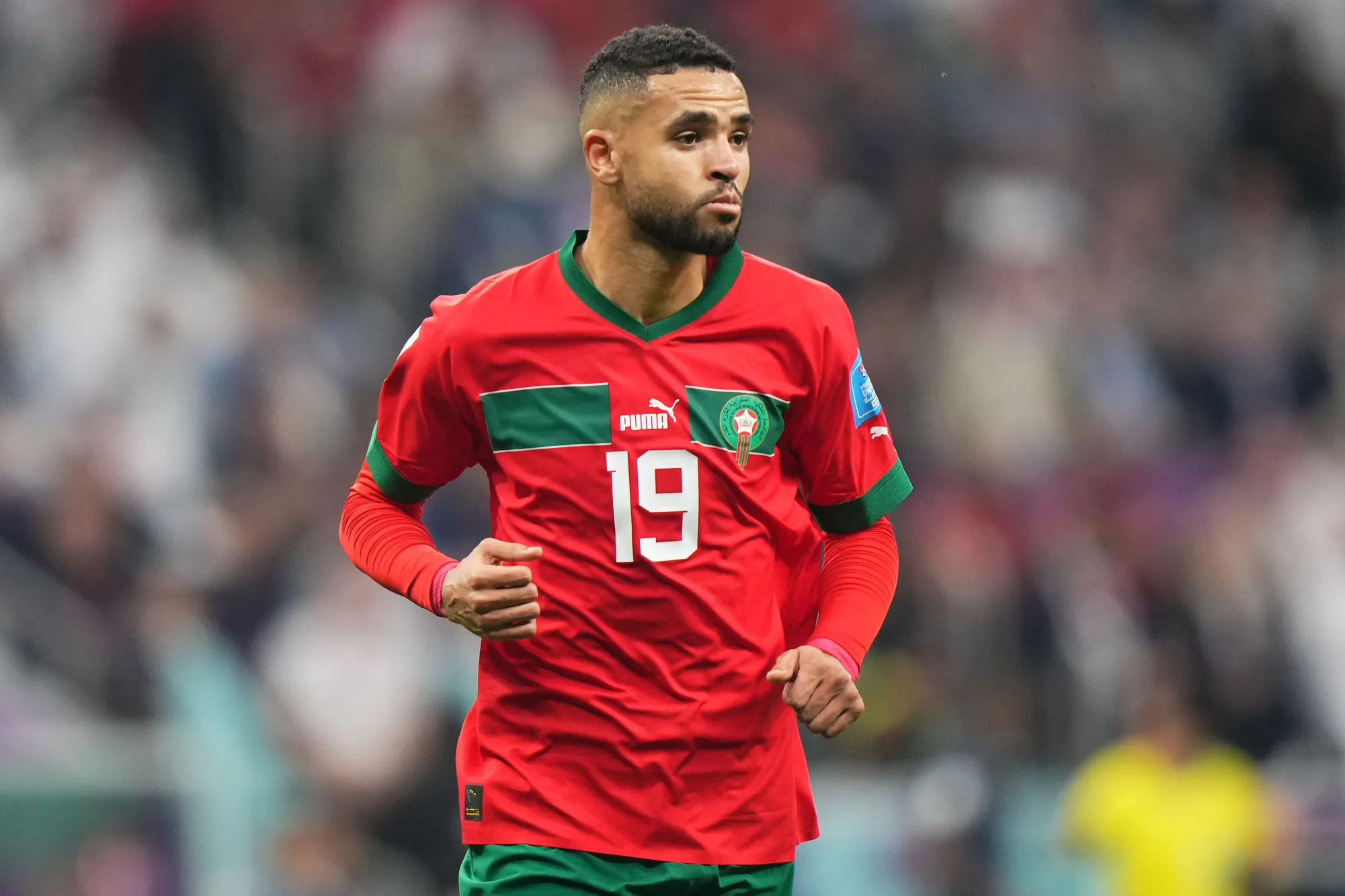 Face à la France, Youssef En-Nesyri a touché trois ballons en 66 minutes - Mondial 2022 - Demies - France-Maroc (2-0) - 15 Déc. 2022 - SO FOOT.com