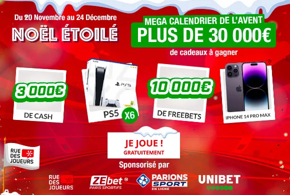 30.000€ de cadeaux offerts à gagner (PS5, iPhone14 Pro Max, Fifa 23, TV&#8230;) !