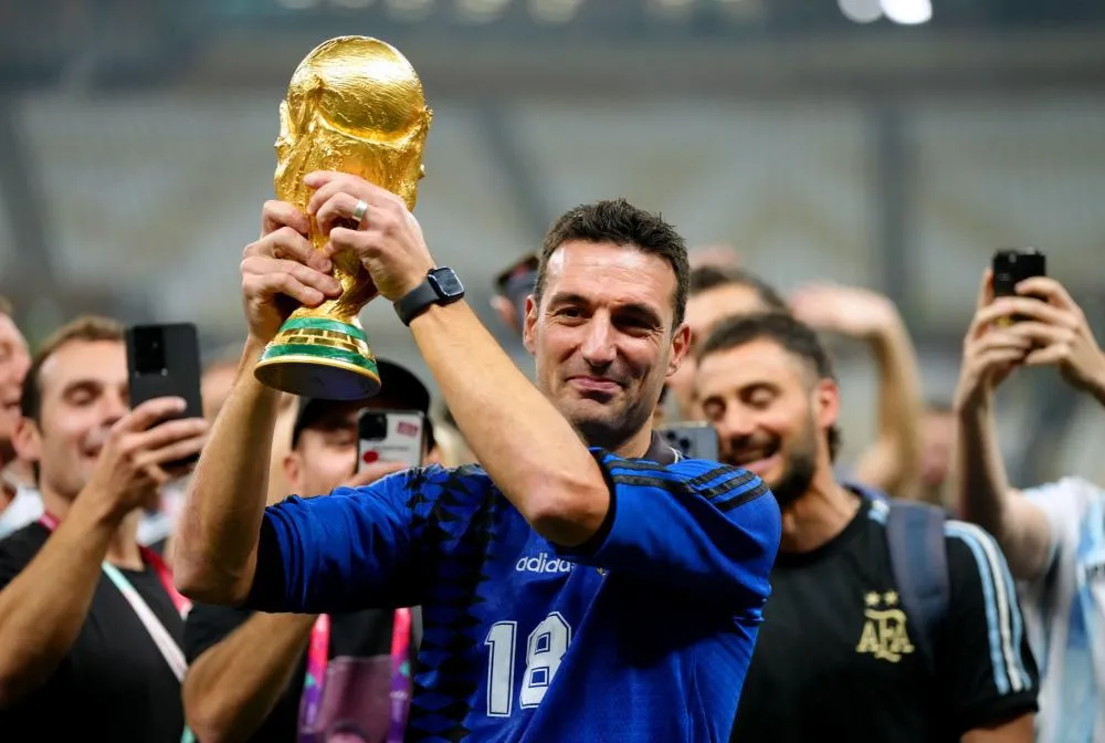 L&rsquo;émotion folle de Lionel Scaloni au coup de sifflet final d&rsquo;Argentine-France