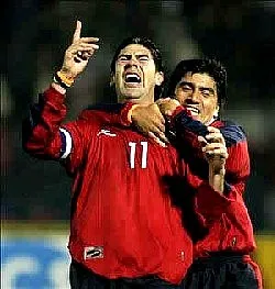 Marcelo Salas on fire