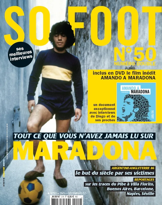 So Foot 50 &#8211; Spécial Maradona &#8211; avec son dvd inédit &#8211; 30/11/07