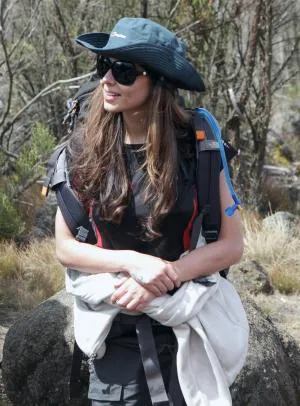 Cheryl sur le Kilimandjaro
