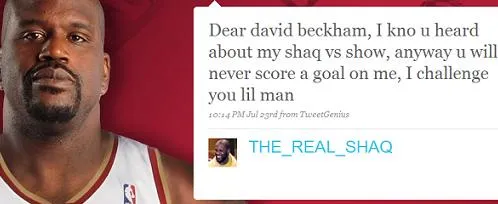 Le Shaq défie Beckham