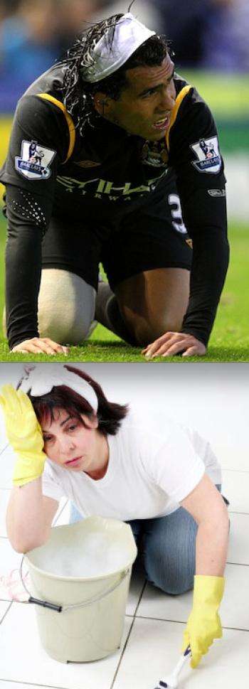 Sosie: Tevez- Femme de ménage