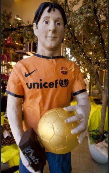 Messi en chocolat