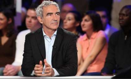 Domenech  face au public