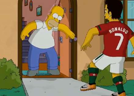 Cristiano Ronaldo chez les Simspon