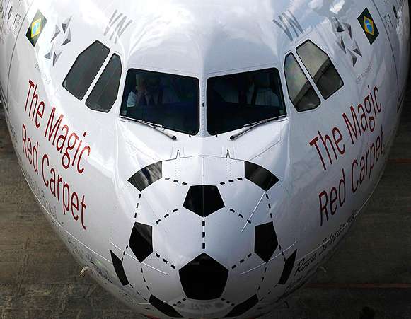 L&rsquo;avion brésilien pour l&rsquo;Afrique du sud