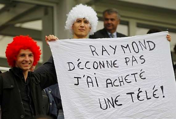 Photo : un supporter français