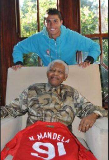 Cristiano Ronaldo a vu Mandela