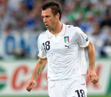 Cassano supporter de l&rsquo;Italie