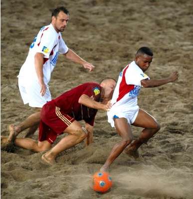 Pagis et le beach soccer