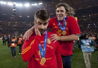 Puyol et Piqué frères de boisson