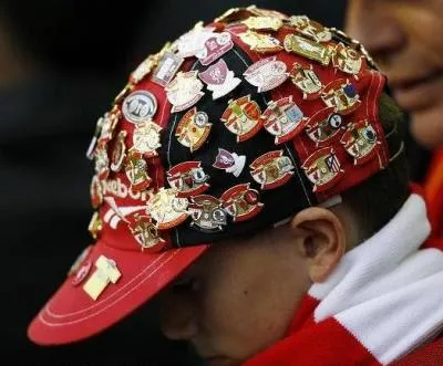 Un fan des Reds près de Goodison Park