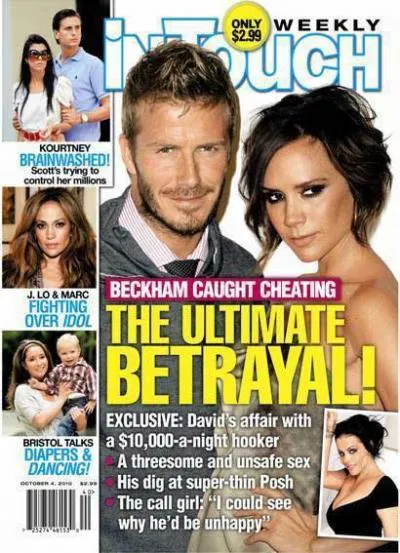 Beckham poursuit la prostituée